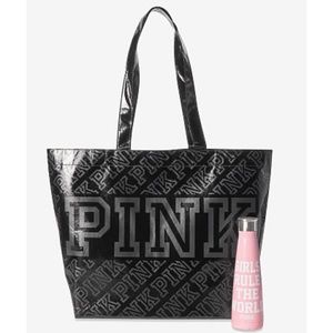 VS Pink Tote and water bottle - NEW